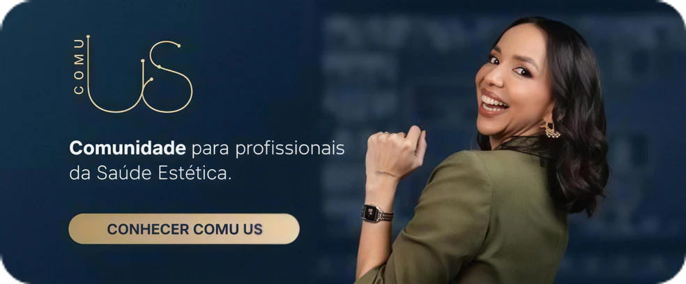 COMU US. Comunidade para profissionais da Saúde Estética. Conhecer COMU US.